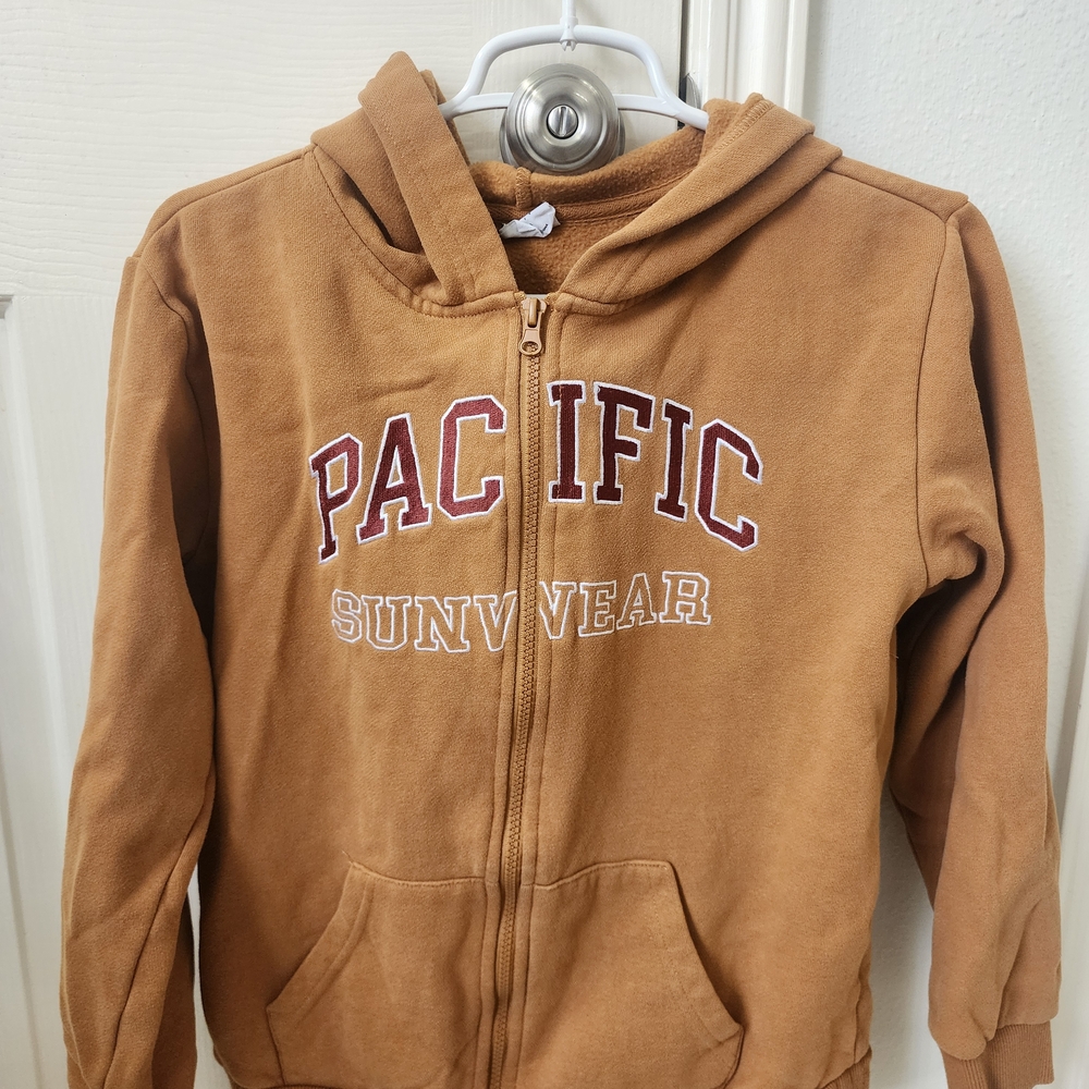 Pacific Sunwear Kids Tan Hoodie With Matching Sweatpant